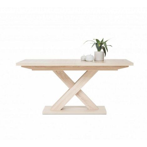  Tavolo Allungabile Con Gambe Incrociate Rovere Avant