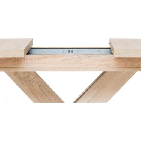  Tavolo Allungabile Con Gambe Incrociate Rovere Avant