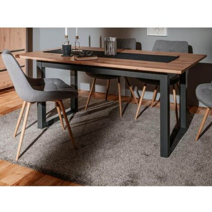  Tavolo Allungabile 160X90X75H QUERCIA ANTRACITE DENVER 50