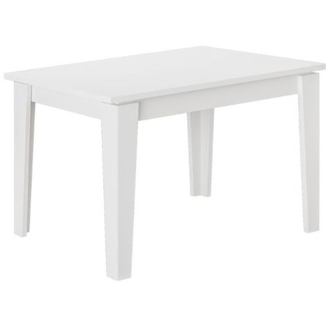  Tavolo Allungabile Bianco 120x80 Cm Megaron
