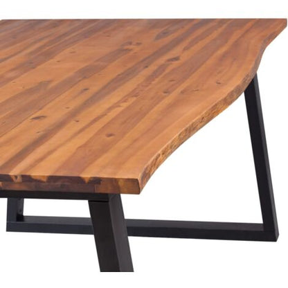  Tavolo Per Sala Da Pranzo In Legno Massello Di Acacia 200x90 Cm VidaXL