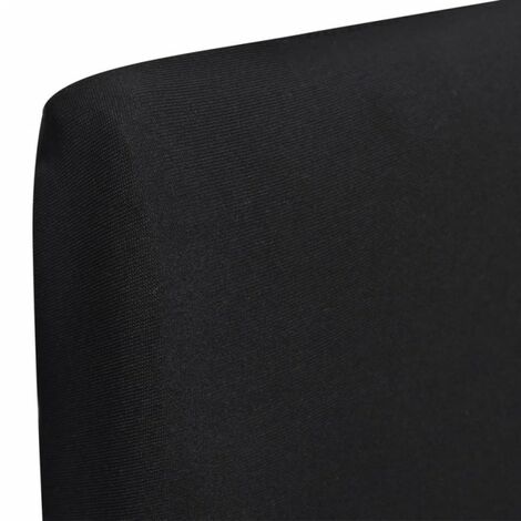 VIDAXL Fodera Elastica Per Sedie 4 Pz Nero