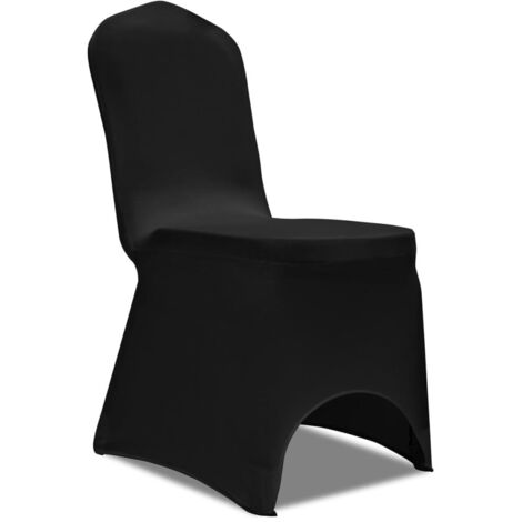 VIDAXL Fodere Elastiche Per Sedie 4 Pz Nere