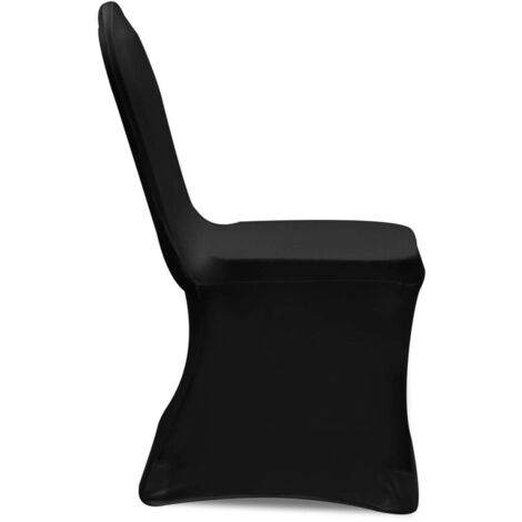 VIDAXL Fodere Elastiche Per Sedie 4 Pz Nere
