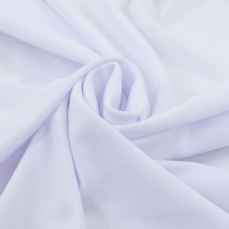 VIDAXL Copertura Elastica Per Tavolo Con Gonna 2pz 120x6,5x74cm Bianco