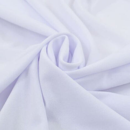 VIDAXL Copertura Elastica Per Tavolo Con Gonna 2pz 120x6,5x74cm Bianco