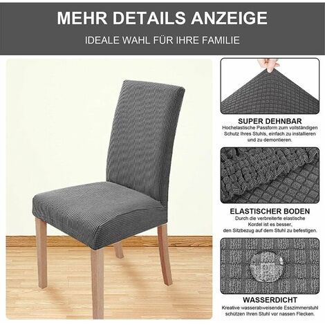  Fodere Per Sedie Da Pezzo Coprisedie Da Pranzo Elasticizzate Protezioni Per Sedie Moderne Rimovibili Lavabili Per Banchetti Per Ufficio Decorazione Per Feste Di Nozze
