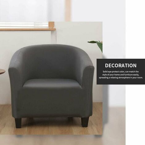  Fodera Per Poltrona Trasformabile Elasticizzata Facile Da Installare E Lavare, Fodera Per Sedia Con Braccioli Chesterfield Fodera Per Poltrona Per Bancone Bar Soggiorno Sala Riunioni,Gray