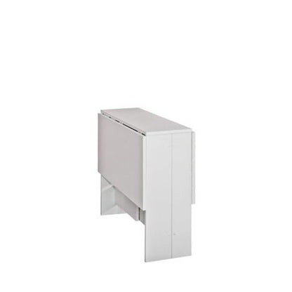 Temahome Trick A1 Tavolo Pieghevole, Legno, Bianco (White), 73.4 X 28 X 76 Cm