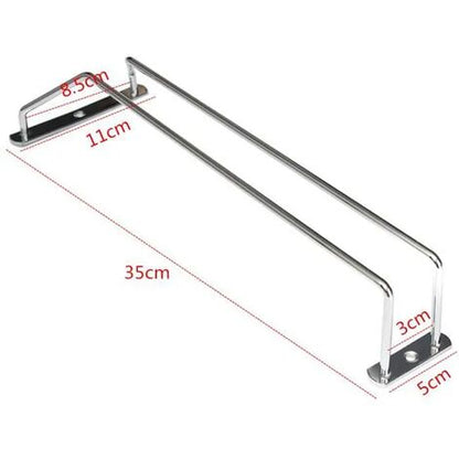 None Portabottiglie Da Appendere Portabottiglie In Acciaio Inossidabile Addensato Da 35 Cm