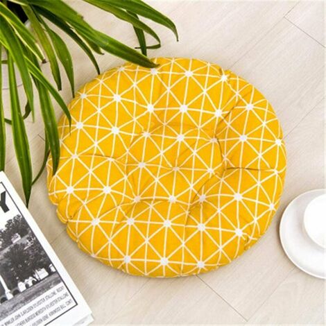  4 Cuscini Per Sedie 40x40cm, Cuscini Per Sedie Per Interni Ed Esterni - Decorazione Di Mobili Da Giardino Cuscini Per Sedie. (Rotondo, B)