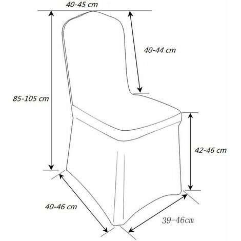  Pezzi Coprisedia Elastico Universale, Gonna Elasticizzata Decorazione Sedia, Coprisedia Elasticizzato, Per Cerimonia Nuziale Ricevimento E Riunione (Champagne)