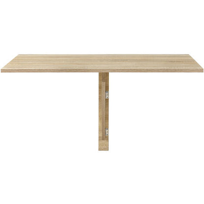 Nova Tavolino Da Muro Pieghevole Salvaspazio 100 X 60 X 58 Cm Effetto Legno Di Faggio