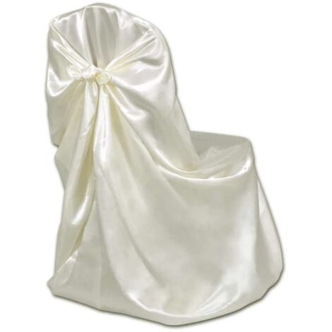  Coprisedia 6 Pz Crema Per Feste Di Nozze VidaXL
