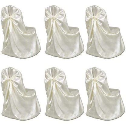  Coprisedia 6 Pz Crema Per Feste Di Nozze VidaXL