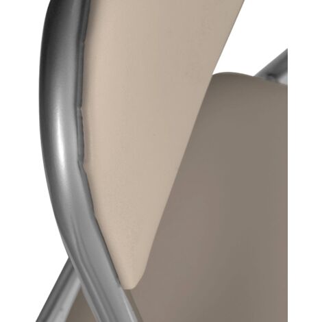  Dmora Set Di Due Sedie Pieghevoli, Colore Beige, Misure 43 X 47 X 78 Cm