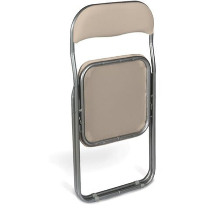  Dmora Set Di Due Sedie Pieghevoli, Colore Beige, Misure 43 X 47 X 78 Cm