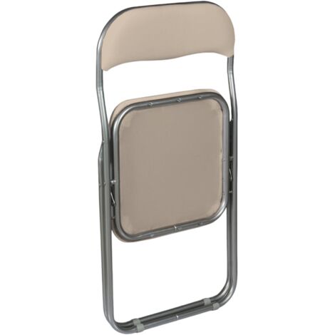  Dmora Set Di Sei Sedie Pieghevoli, Colore Sabbia, Misure 43 X 47 X 78 Cm