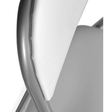  Dmora Set Di Sei Sedie Pieghevoli, Colore Bianco, Misure 43 X 47 X 78 Cm