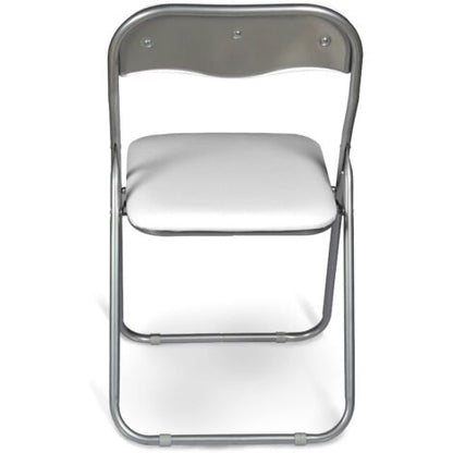  Dmora Set Di Sei Sedie Pieghevoli, Colore Bianco, Misure 43 X 47 X 78 Cm