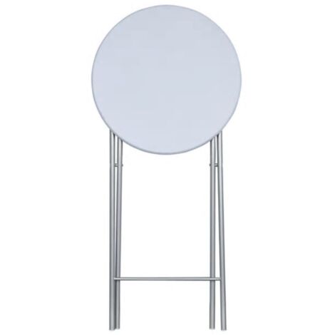  Tavoli Da Bar Set 4 Pz Con Ripiano In MDF Bianco