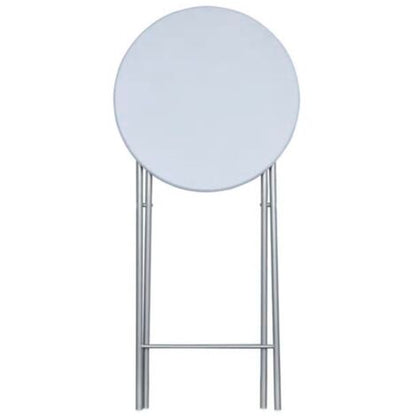  Tavoli Da Bar Set 4 Pz Con Ripiano In MDF Bianco