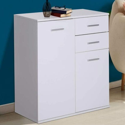  Mobile Madia Con Cassetti Ante 2 Ripiani Mobiletto Credenza Cucina Bagno Moderna